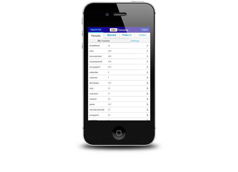 CIX on Mobile Phone Screen Shot 1