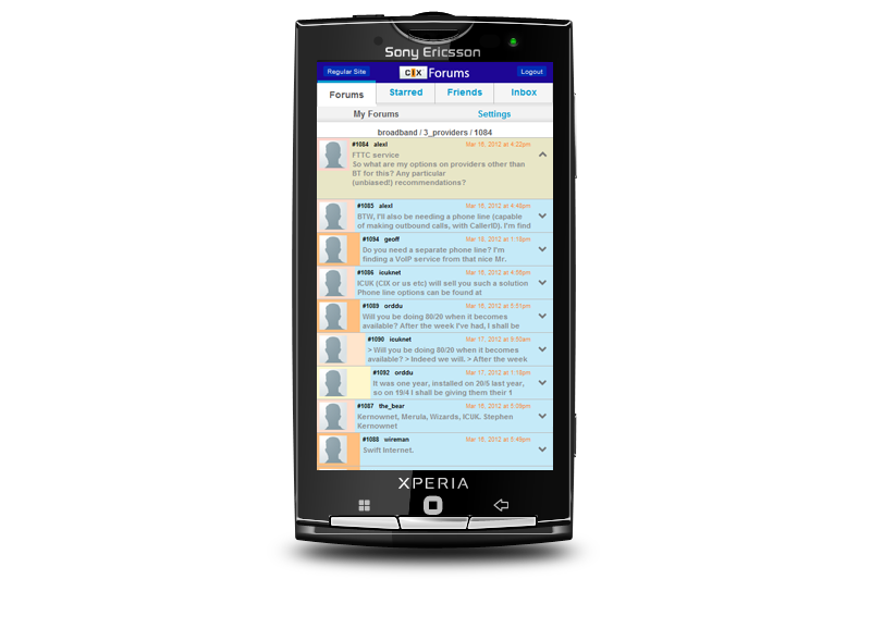 CIX on Mobile Phone Screen Shot 2