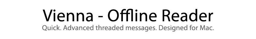Vienna - The offline reader for CIX Forums on Mac